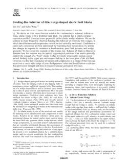 Bending-like behavior of thin wedge