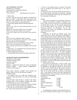 ALLY BUILDING ACTIVITY Submitted by