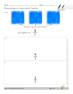 Draw boxes to match each fraction.