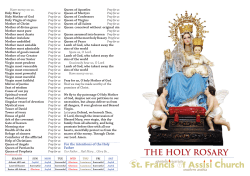 Holy Rosary 2012.indd - stfrancisjebelali.ae