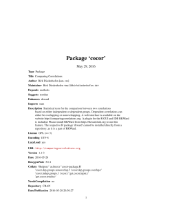 Package `cocor`