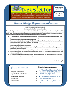 Ancient Tsalagi Superstitious Practices Ancient Tsalagi