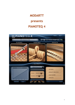 MODARTT presents PIANOTEQ 4
