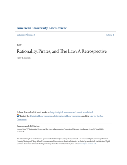 Rationality, Pirates, and The Law: A Retrospective