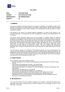 Inca Architecture - Academic Studies Abroad