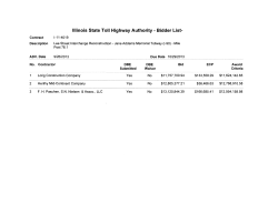 2013 11 November Bid Results