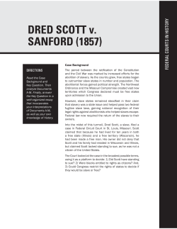 DRED SCOTT v. SANFORD (1857)