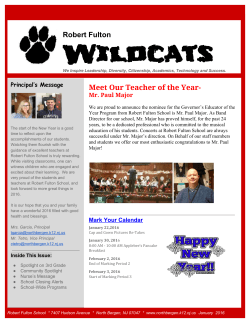 January 2016 - North Bergen School District