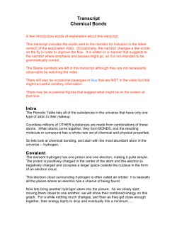 Chemical Bonds - Transcript