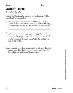 Lesson 19 Enrich Area of Rectangles