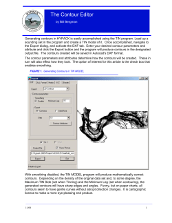 The Contour Editor