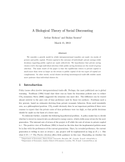 A Biological Theory of Social Discounting