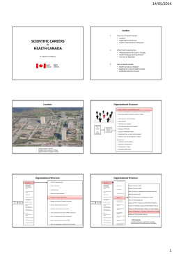 Scientific Careers at Health Canada
