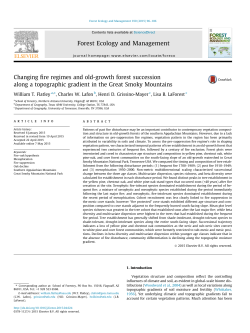 Changing fire regimes and old-growth forest succession along a