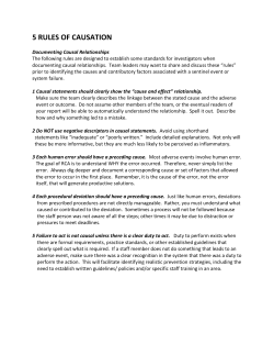 5 rules of causation
