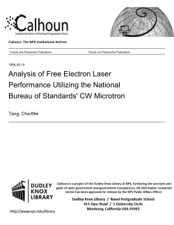 Analysis of Free Electron Laser Performance Utilizing