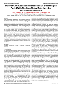 Study of Combustion and Vibration on DI -Diesel Engine