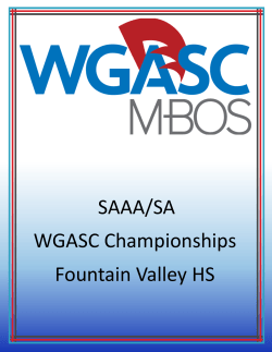 SAAA/SA WGASC Championships Fountain Valley HS