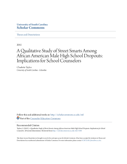 A Qualitative Study of Street Smarts Among African American Male