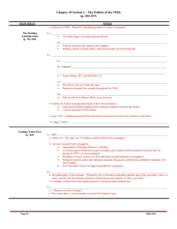 Ch. 10 Section 1 Outline Notes