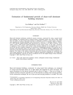 Estimation of fundamental periods of shear