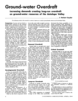 Ground-water Overdraft