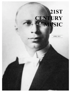 April - 21st Century Music