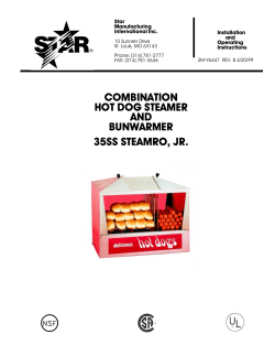 combination hot dog steamer and bunwarmer