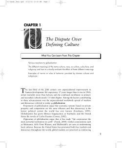 The Dispute Over Defining Culture