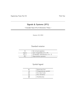 Solutions Examples Paper III
