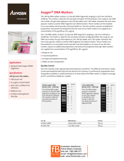Axygen&reg; DNA Markers