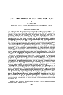 clay mineralogy in building research