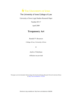 Trespassory Art