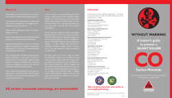 carbon monoxide brochure