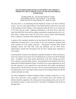 SILVER SPRINGS/RIVER POLLUTION REDUCTION