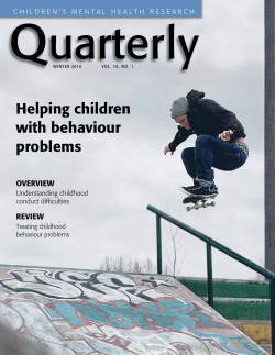 Helping children with behaviour problems