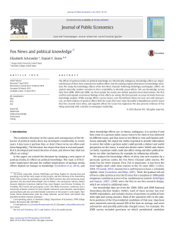 Fox News and political knowledge