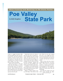 Poe Valley State Park - Fish and Boat Commission