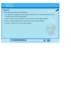 Lecture 10 Problem Set-3 Objectives In this lecture you will learn the