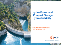 Hydro Power and Pumped Storage Hydroelectricity
