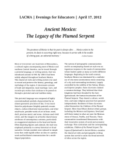 Ancient Mexico: The Legacy of the Plumed Serpent