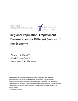 Regional Population-Employment Dynamics across Different
