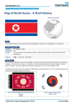 Flag of North Korea - A Brief History