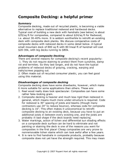 Composite Decking - Summit Deck Doctor