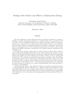 Dealing with Outliers and Offsets in Radiocarbon Dating