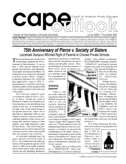 75th Anniversary of Pierce v. Society of Sisters