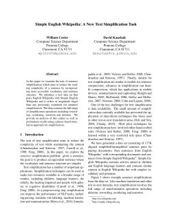 Simple English Wikipedia - Computer Science Department