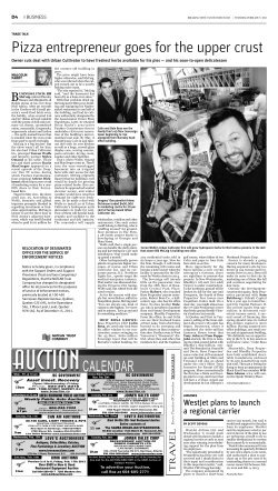 Pizza entrepreneur goes for the upper crust