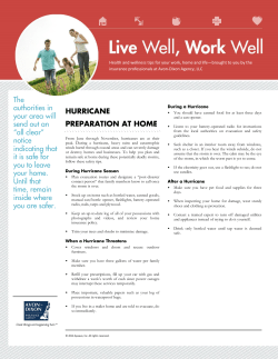 Hurricane Preparation at Home - Avon