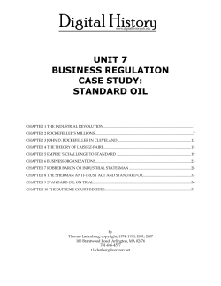 unit 7 business regulation case study: standard oil